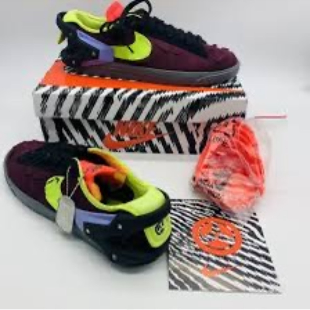 New NIB Acronym x Blazer Low 'Night Maroon' SZ 8